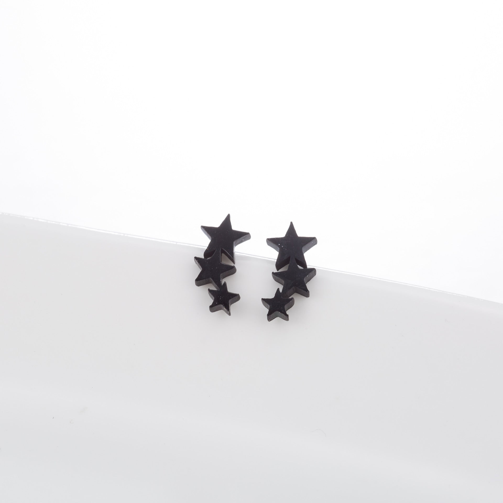 Wholesale Stainless Steel Star Moon Ear Studs